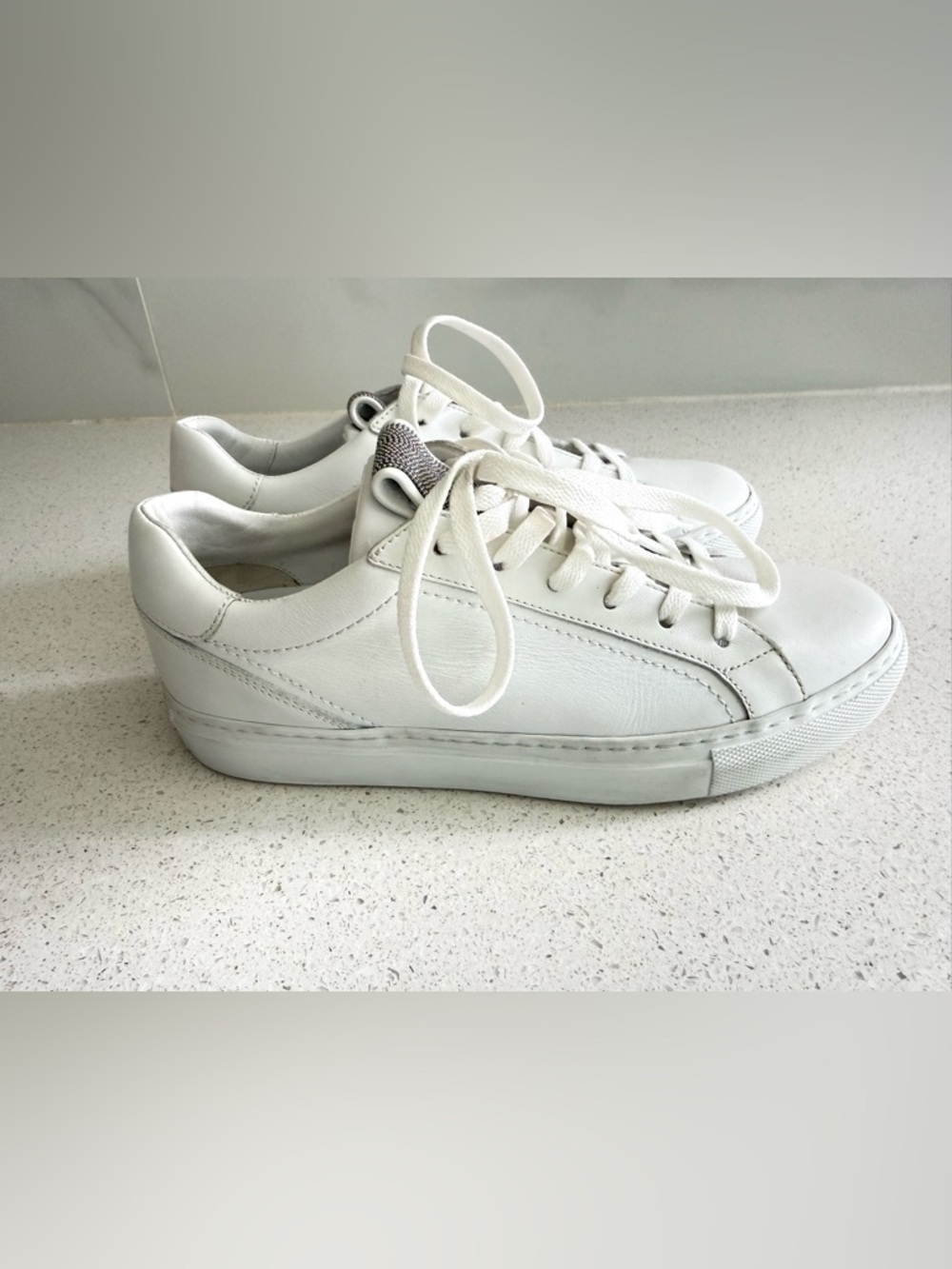 Brunello Cucinelli Leather Low-Top Sneakers EU 37 US 7 - Picture 2 of 9